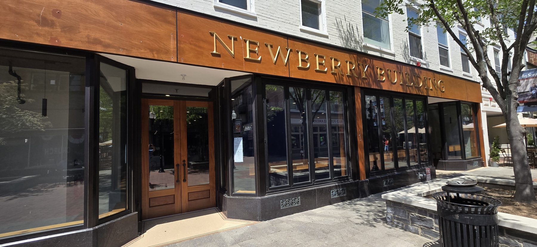 The historic Newberry Building at 145 Loudoun Street in Old Town Winchester, VA, home of Sweet Caroline's restaurant and brewery
